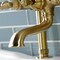 Aqua Vintage Deck Mount Clawfoot Tub Faucet, Brushed Brass AE103T7WLL - alternate 3